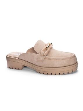 Women's Beige Loafer Mules